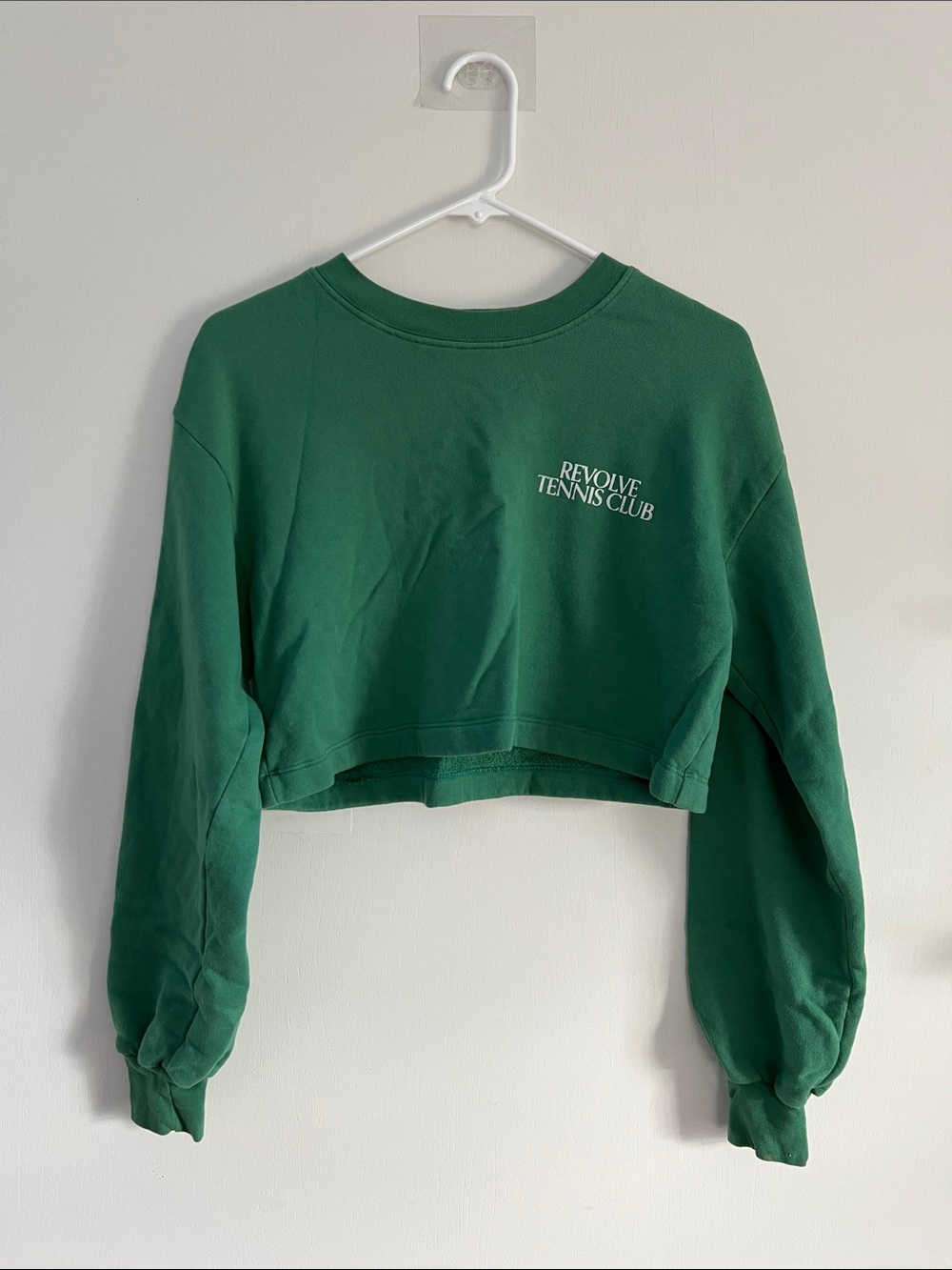 REVOLVE Cropped 'Revolve Tennis Club' Sweatshirt - Green